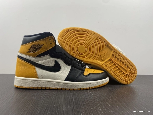 Boostmaster lin High Jordan Air 555088-711 Yellow 1 Toe OG 0823